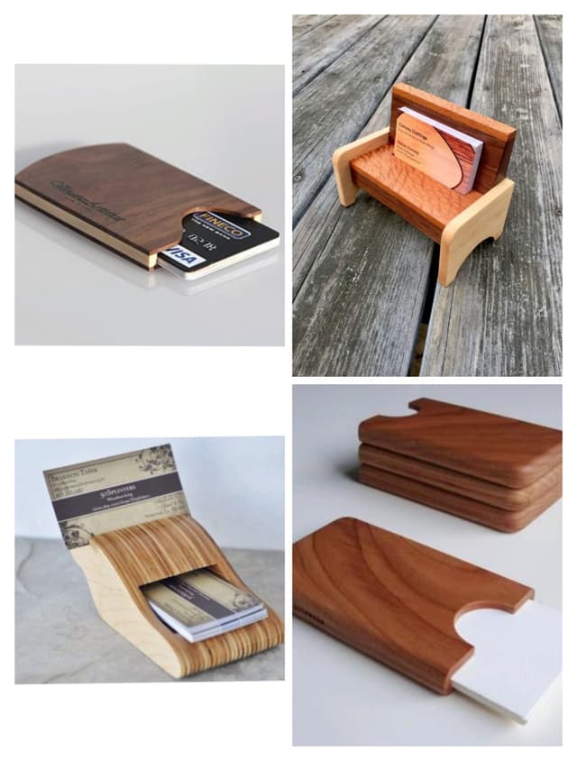 Card Holder Wooden