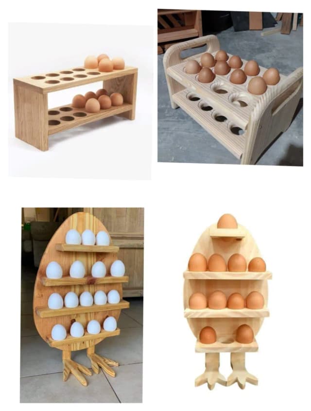 Wooden Egg Stand