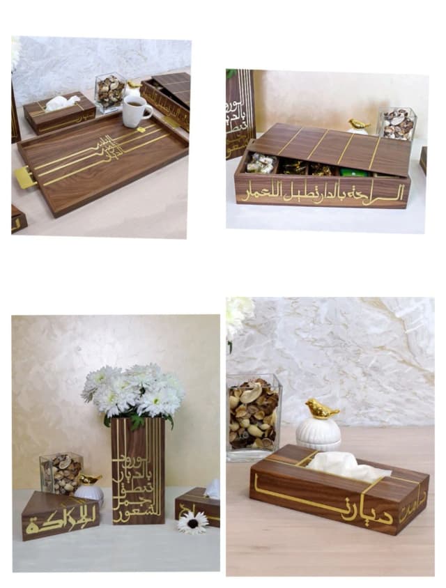 Wooden Tissue Box